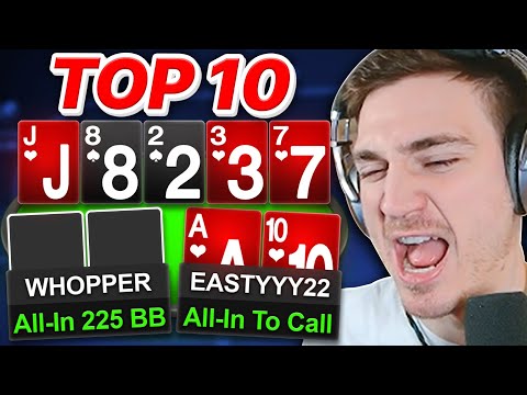 The Most SATISFYING SLOWROLL of my LIFE?! | Top 10 Hands Ep. 179