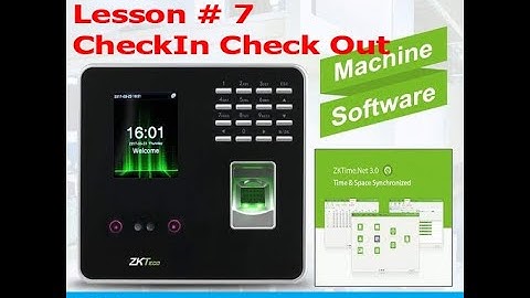 ZKTeco Attendance Machine || Check in or Check Out Configuration || MB20, IFace 302, U800, K40. ETC