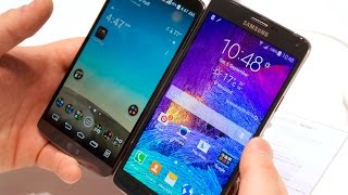 Galaxy Note 4 vs LG G3: Show Floor Comparison