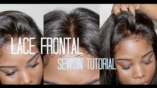 ♡ How to Sew-in Your → Lace Frontal  *NO HAIR OUT*