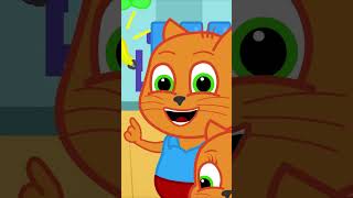 Tracteur VS Skittles 🔴🟣🟢 Cats Family en Français #animés #vidéosanimés #cartoon #shorts