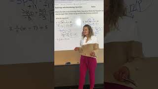 Multi step equations (with distributing)