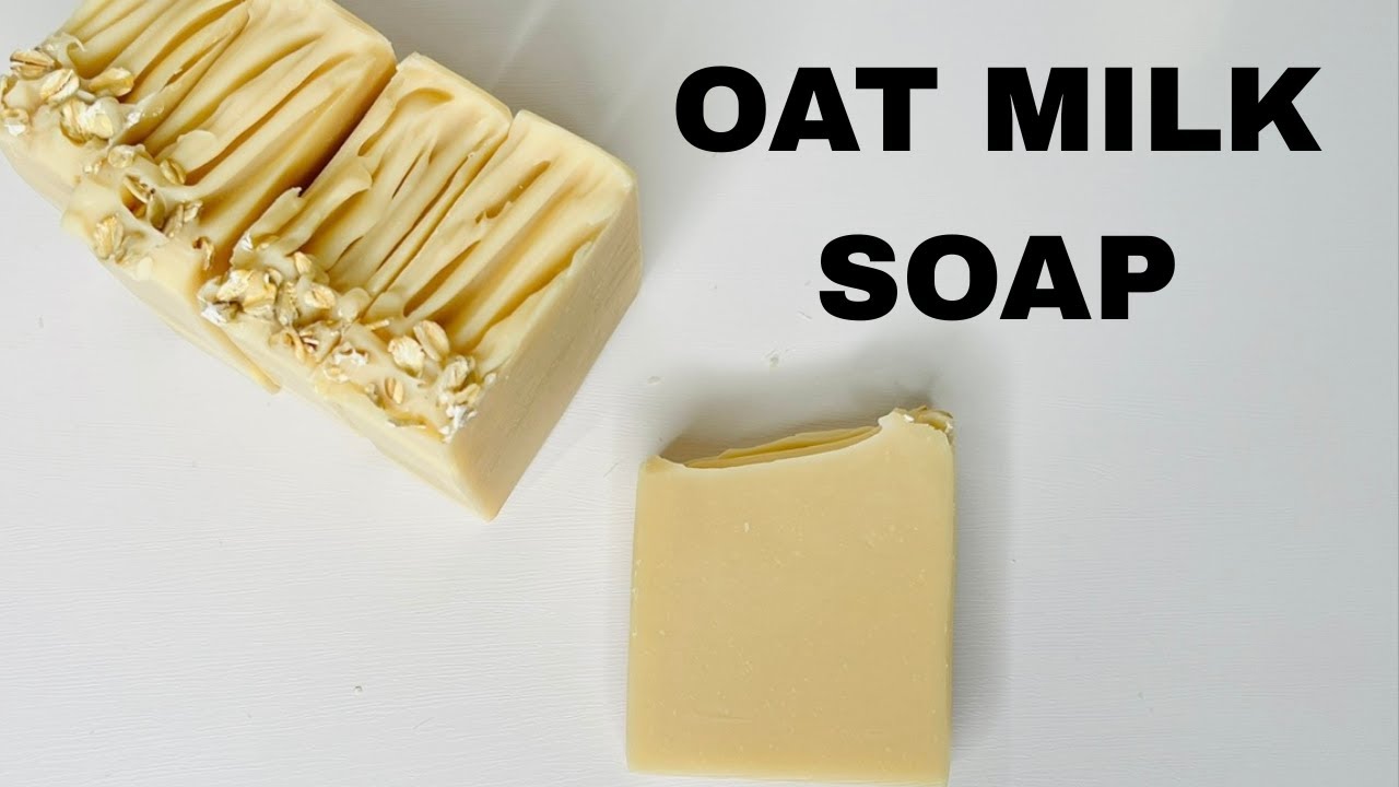 Making Gentle Oat Milk Natural Soap For Sensitive & Eczema Skin/Very Soothing & Nourishing