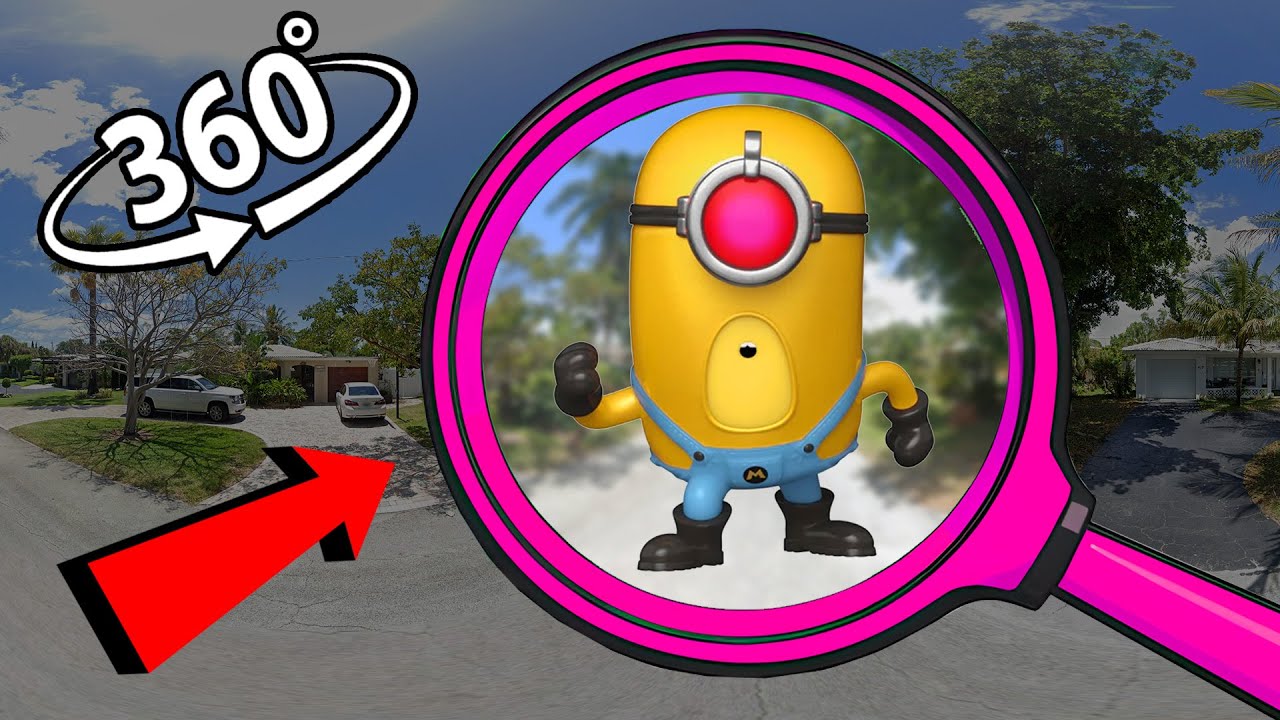 360º Find Mega Minion Mel VR | Mega minions despicable me 4 | Finding challenge