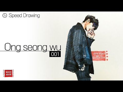   Speed Drawing ONG SEONG WU Fanart 001 옹성우 팬아트 NOCEKKO