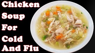 Instant Pot Chicken Soup for COLD and FLU (8 Minute Cooking Time)