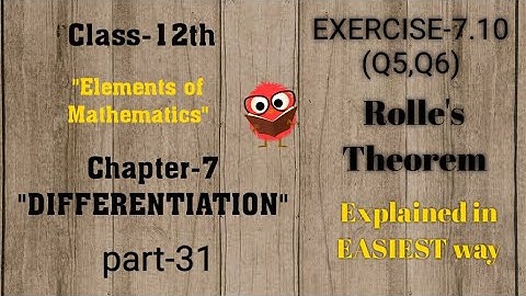 #Maths_With_Brilliant_ Minds# Ch-7 (Differentiation) "Part-31"(Elements of Mathematics class-12th)