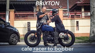 From Cafe Racer To Bobber Brixton Cafe Racer Custom By Fazben
