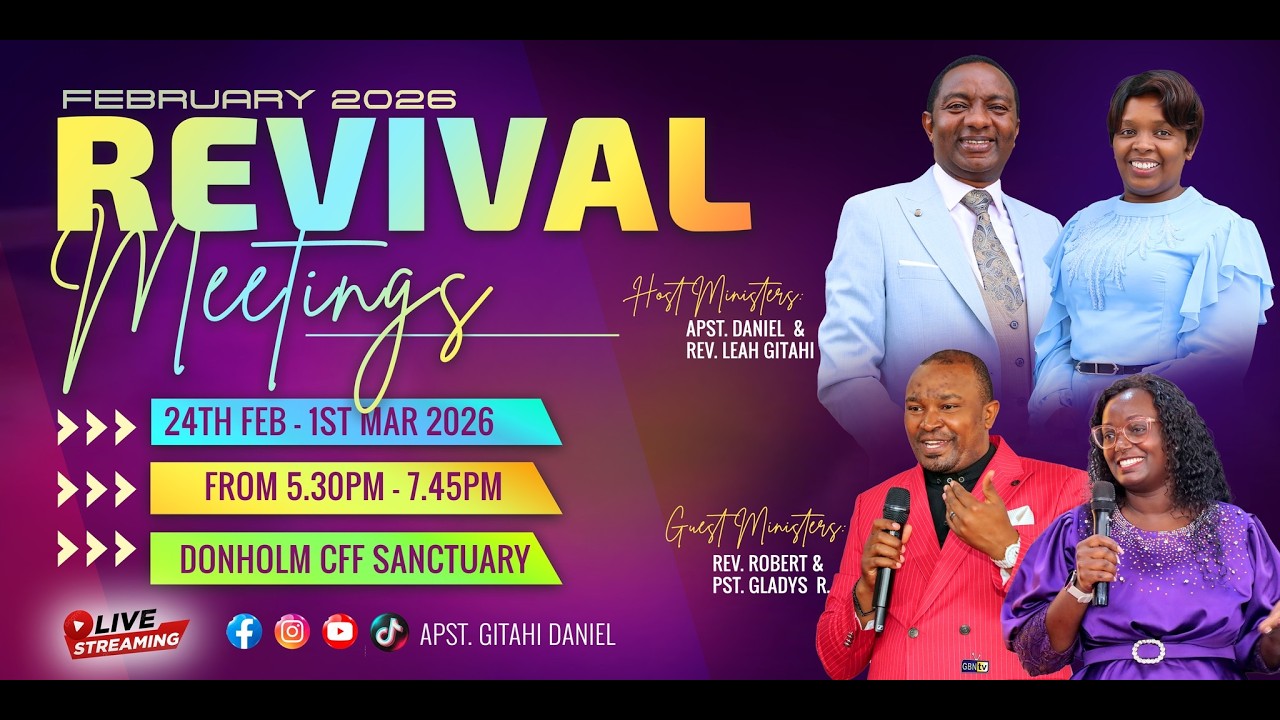 REVIVED BY GRACE || FEB REVIVAL MEETINGS - DAY 3 || REV. ROBERT MAINA || DONHOLM CFF || FEB 24, 2026