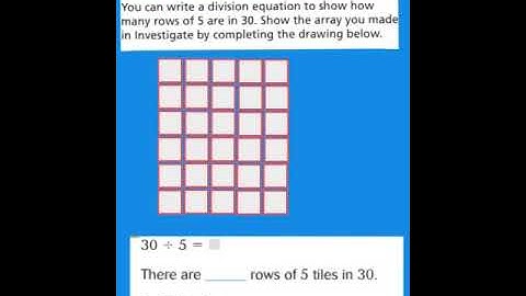 Go Math Lesson 6.6 Model with Arrays