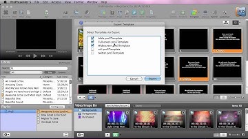 ProPresenter 5 Importing and Exporting Templates