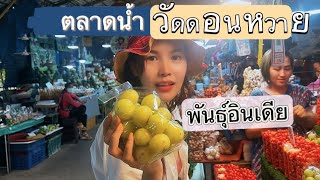 เดินตลาดน้ำวัดดอนหวายวันธรรมดา