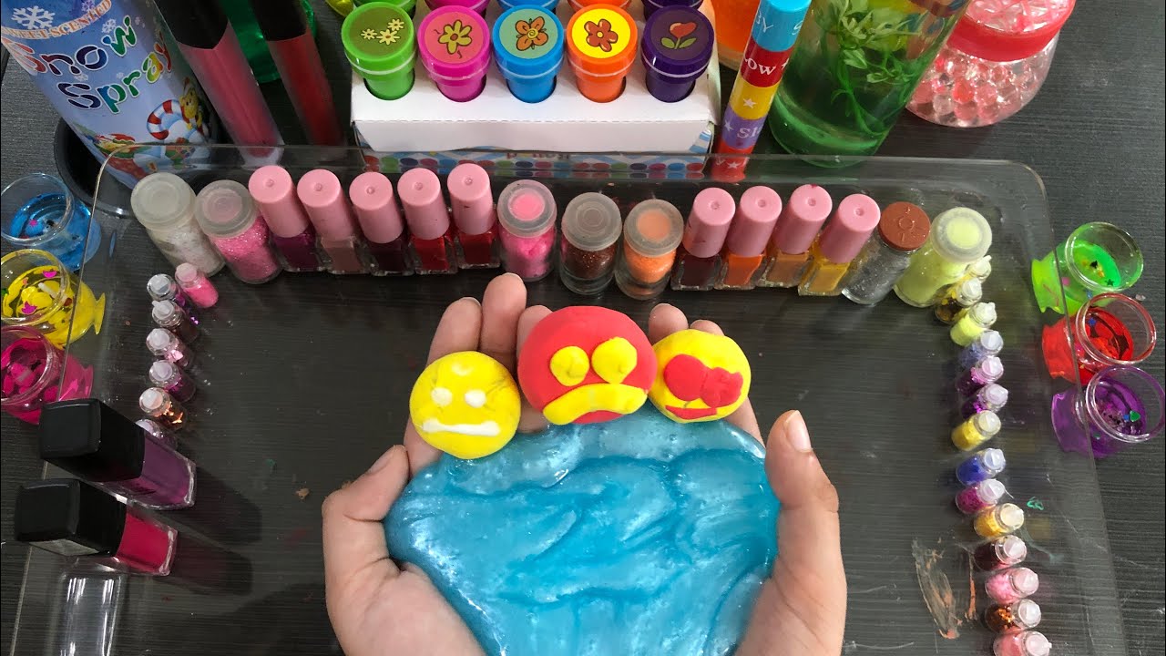 This is multicolor Blue ASMR Slime You've been Looking For