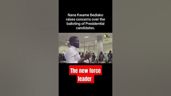 Nana Kwame Bediako raises consens over the balloting of presidential candidate #thenewforce #ghana