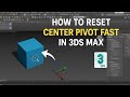 3Ds Max Tip: How to Reset Center Pivot Point Fast #3dsmax #3d #tutorial #tipsandtricks