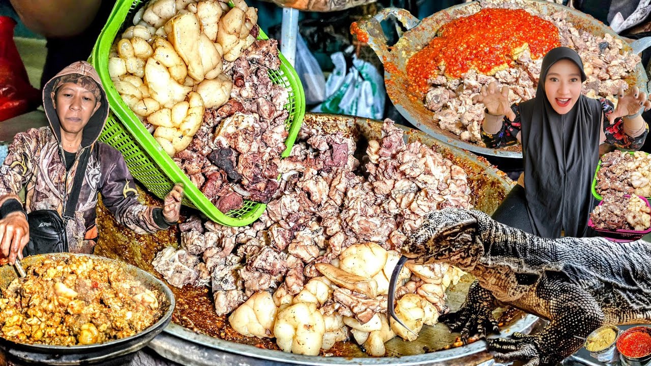 NGERI! KULINER EXTRIM, PULUHAN KILO BIAWAK LUDES DALAM SEKEJAP, PALING RAME PEMBELI NYA-Rica2 Biawak