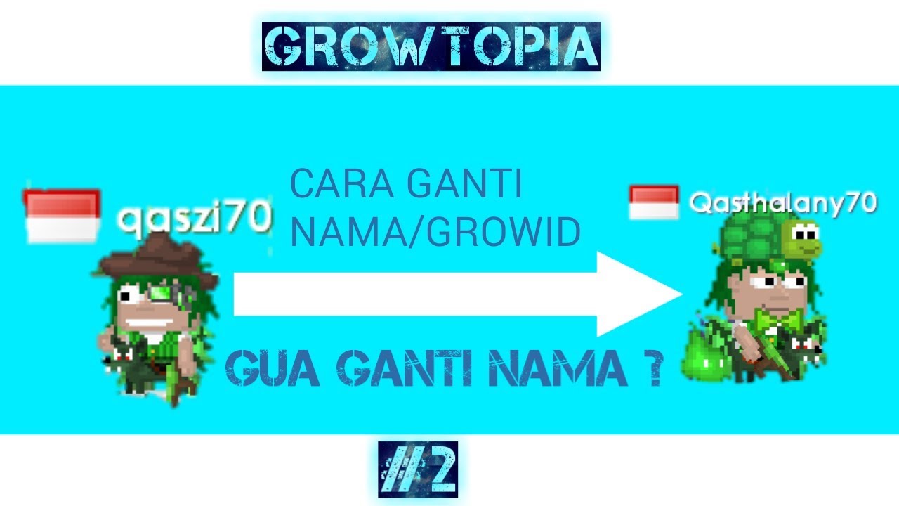Cara ganti nama/grow id di growtopia [growtopia indonesia] YouTube