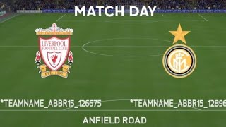 Storico match Liverpool vs Inter retrò Legend patch fifa 16.