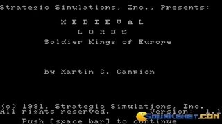 Medieval Lords gameplay (PC Game, 1991)