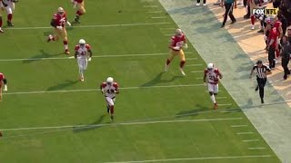 Patrick Peterson races fumble down to 49ers' 18-yard line