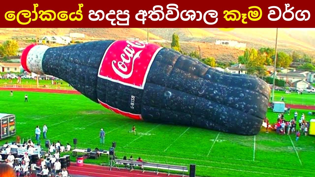 ලෝකයේ හදපු අතිවිශාල කෑම වර්ග මෙන්න | Six Largest Food Records | Everything.Sinhala