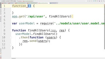 M6L1 3 implementing user model find all users