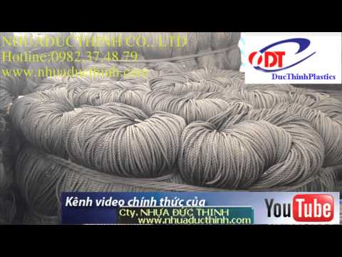 Video Dây thừng nhựa pp, Dây thừng đan lưới, thùng nhựa giá... - youtube