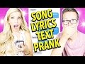 SONG LYRIC PRANK! (Justin Timberlake's Can't Stop The Feeling)