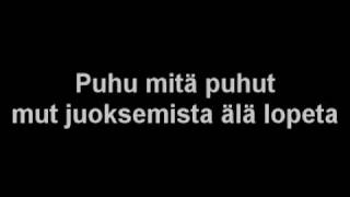 Miniatura de vídeo de "Happoradio - Ihmisenpyörä w/lyrics"