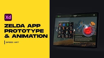 UI Design Speed Art | Adobe XD | Legend of Zelda Inspired Tablet App