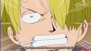 Momen sanji,usop,nami takut dimarahi luffy