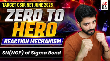 CSIR NET Chemistry Reaction Mechanism | NET Chemical Science | SN (NGP) of Sigma Bond | L4