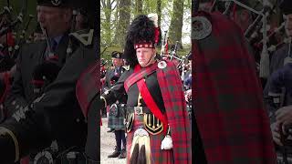 Amazing Grace played by massed #highland #pipesanddrums at Dunrobin Castle in #scotland #shorts