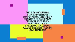 TEK 6 3B Part 2 Determine quantity, with and without computation