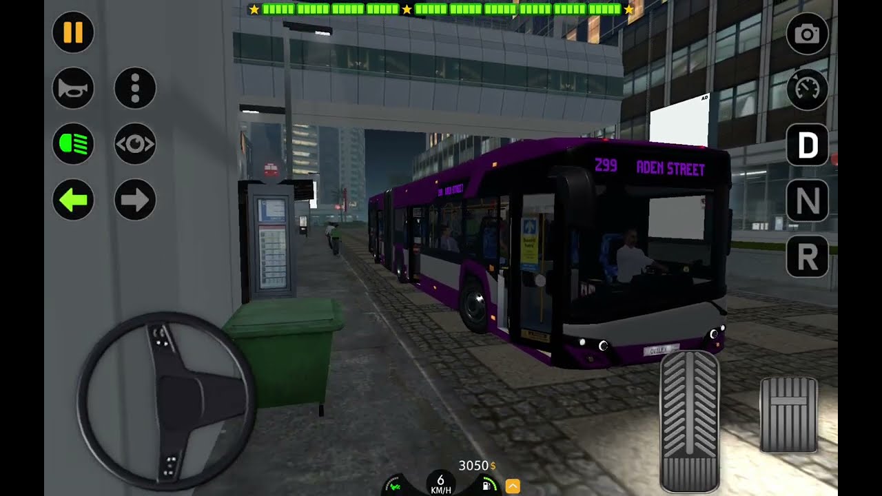 Bus Simulator: EVO - Dubai, Route 10, articulated bus
