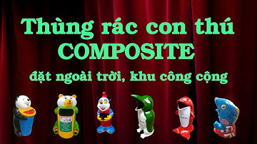 Thùng rác con thú, thùng rác hình con vật ngộ ngĩnh trường học, công viên,...giá rẻ - Công ty MKC
