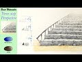 Easy Three-Step Perspective ; stairs - Basic watercolor techniques (Fabriano rough)NAMIL ART