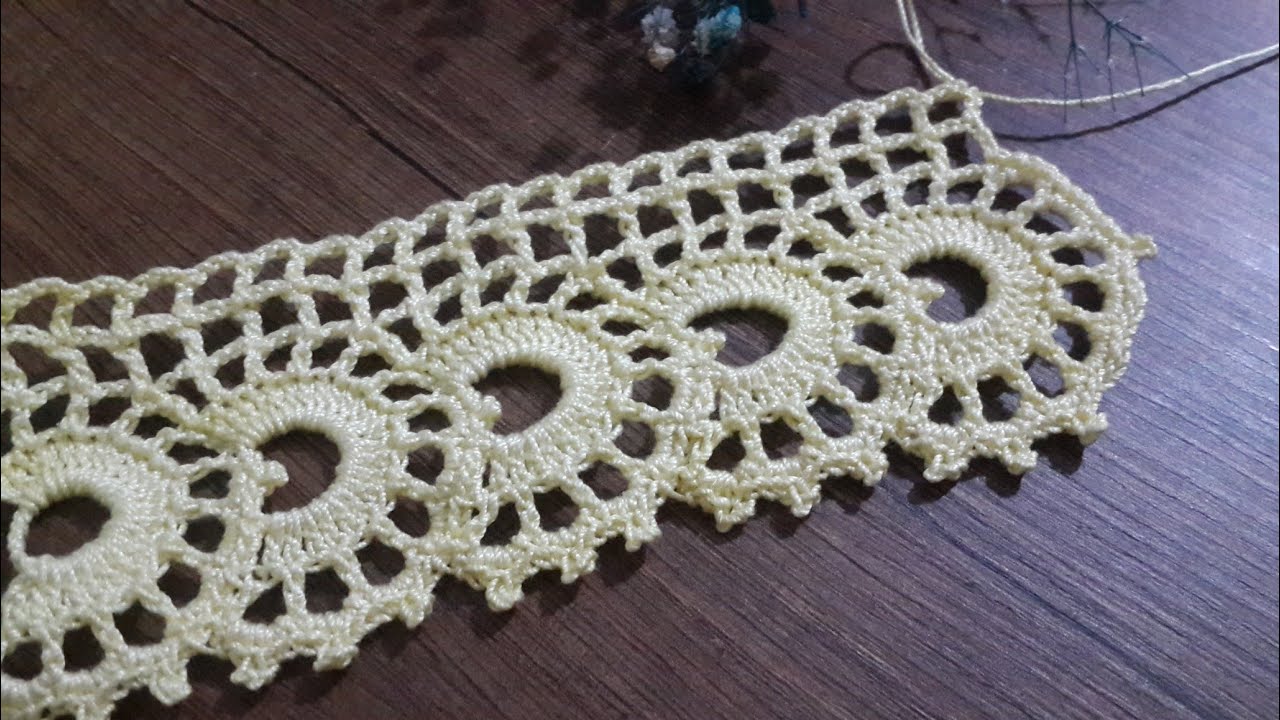 İstek üzerine kenar tığişi örgü modeli havlu kenarı crochet