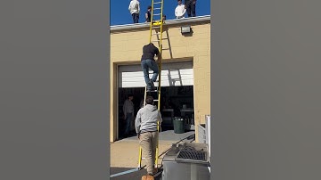 Students learn ladder safety. Part 2