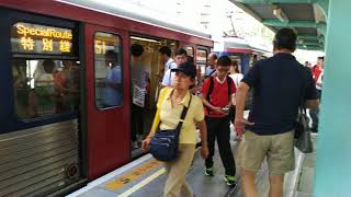 (*晨早特別車)輕鐵路線751+507(1080+1203)駛入及駛離澤豐站二號月台