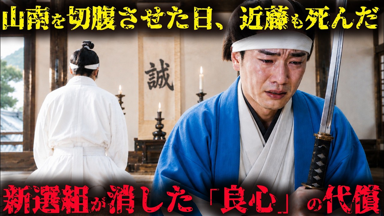 【新選組の誤算】総長の山南敬助を切腹させた日に近藤と土方の運命は決まった…組織の良心を消した本当の代償とは?【ゆっくり解説】