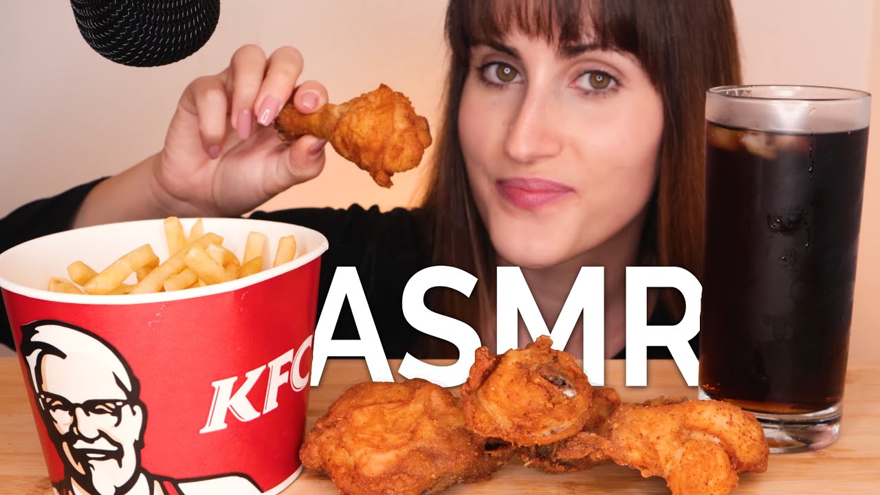 ASMR KFC PORTUGAL 먹방 (no talking eating sounds) | MAZE ASMR