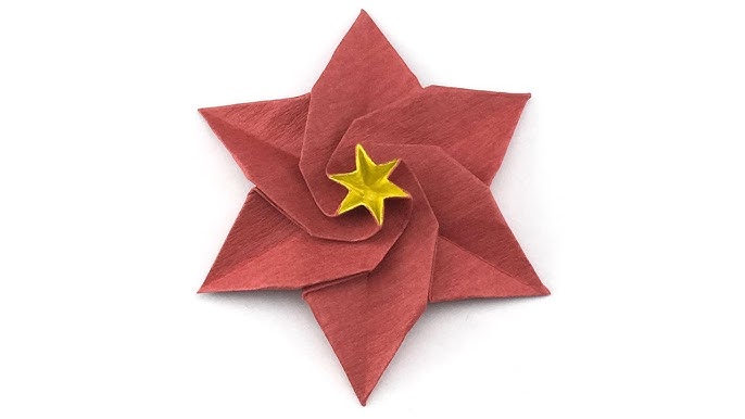PAPYRUS Origami Christmas Tree Topper Gold Star, Classic, Xmas