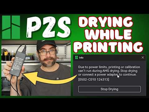 Bambu Lab P2S: How to PRINT while DRYING with AMS 2 PRO - AMS HT