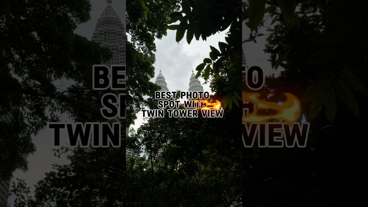 Best photo spot with Twin Tower view 😍 