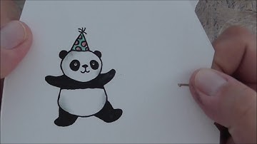 Stampin Up! Party Pandas Popcorn Box