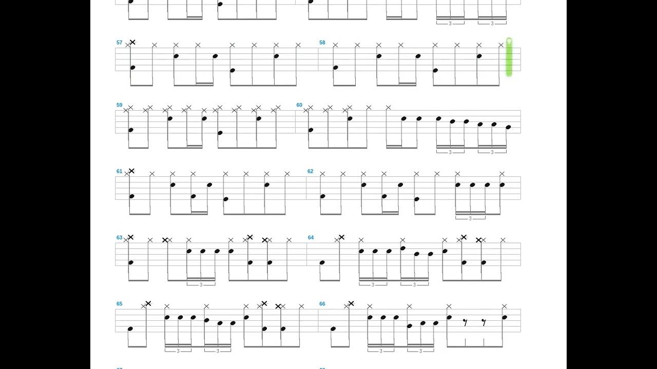 Cheap Sunglasses + ZZ Top + Drum only + Drum tab YouTube