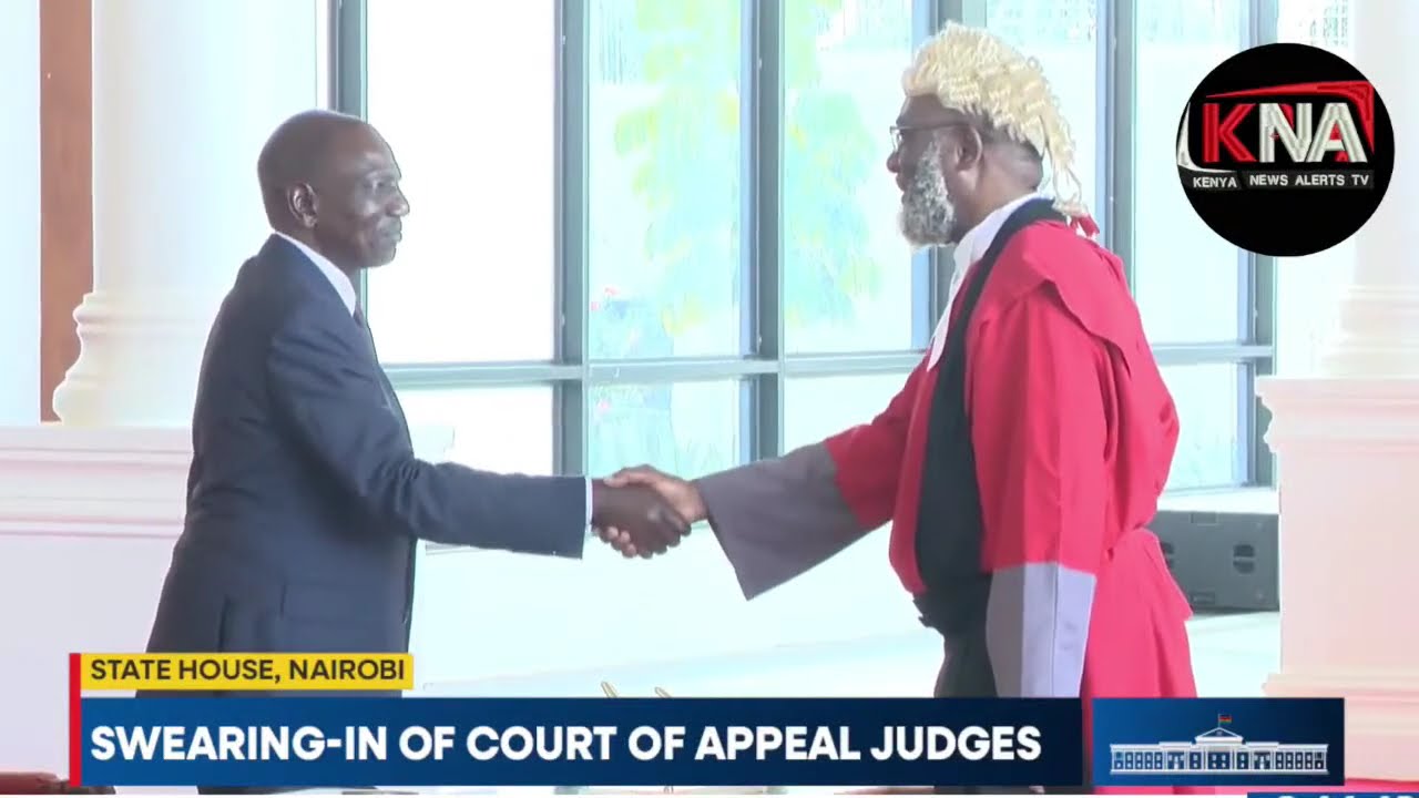Swearing-in of Court of Appeal Judges, State House, Nairobi