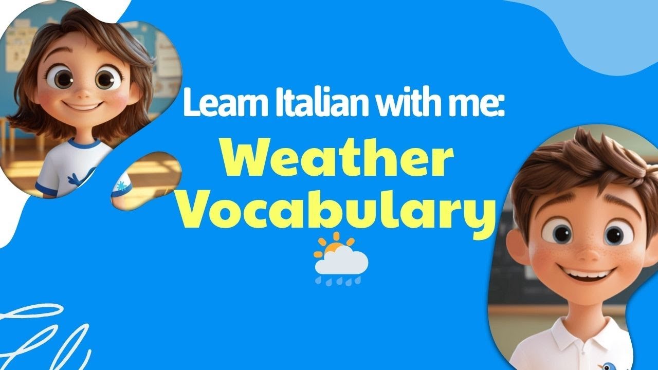Learn Italian with me: Weather Vocabulary 🌦️ | Beginner Italian Lesson