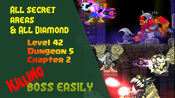 Magic Rampage | level 42 Dungeon 5 Chapter 2 | All secret areas & all Diamond